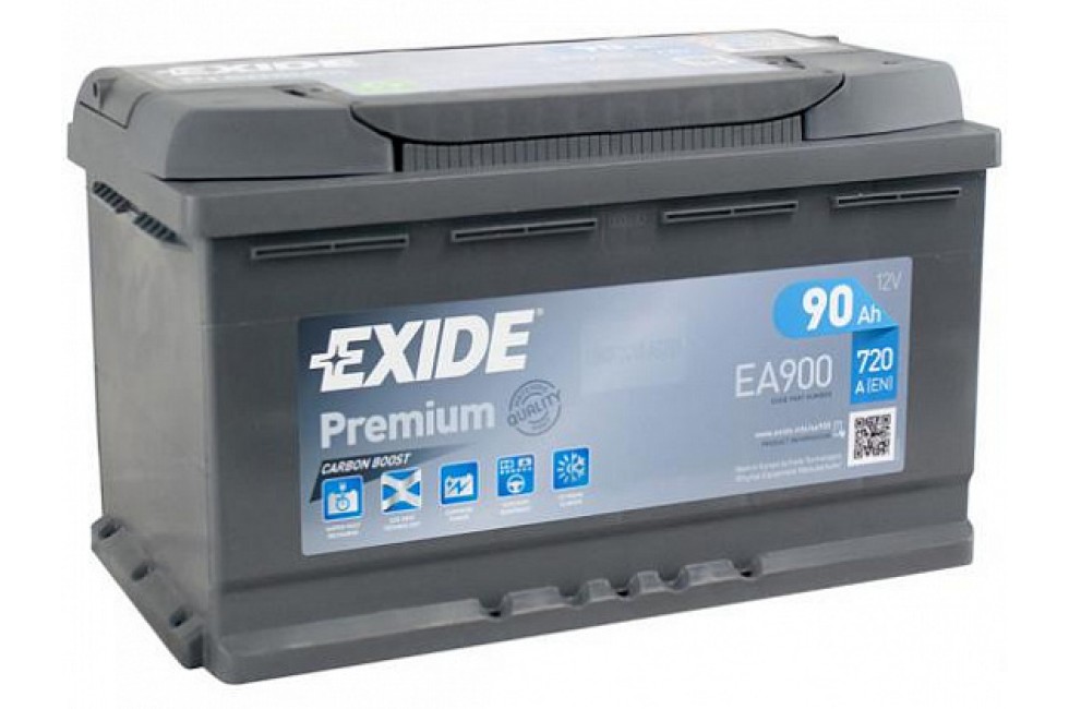 Аккумулятор Exide Premium EA900 (90 A/h), 720A R+